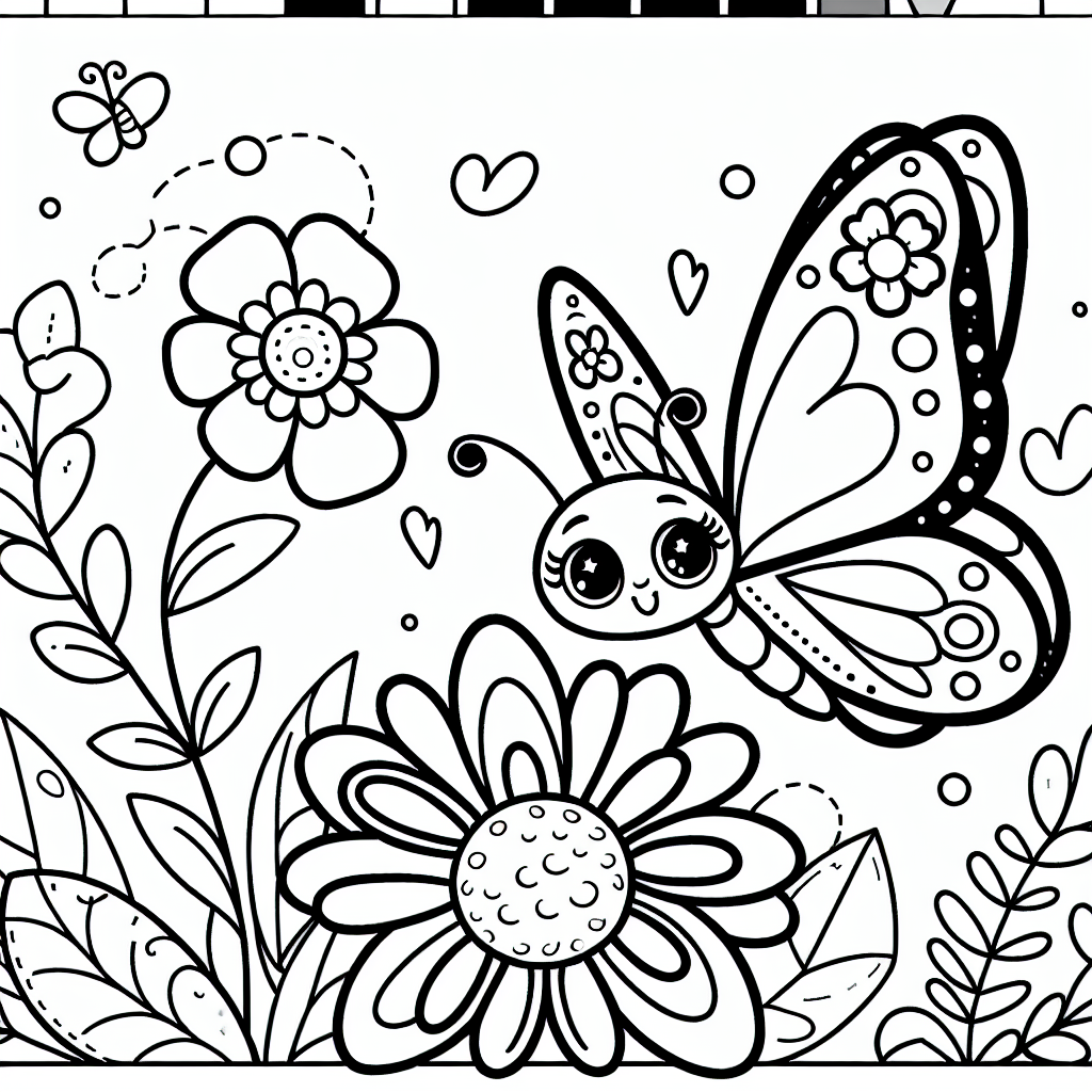Butterfly Coloring Page for Kids