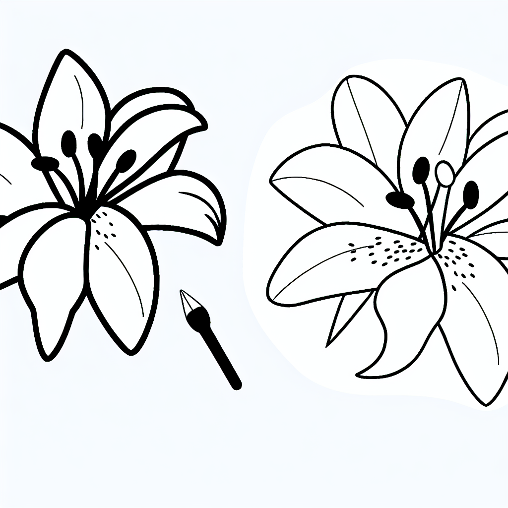 Lily Coloring Page