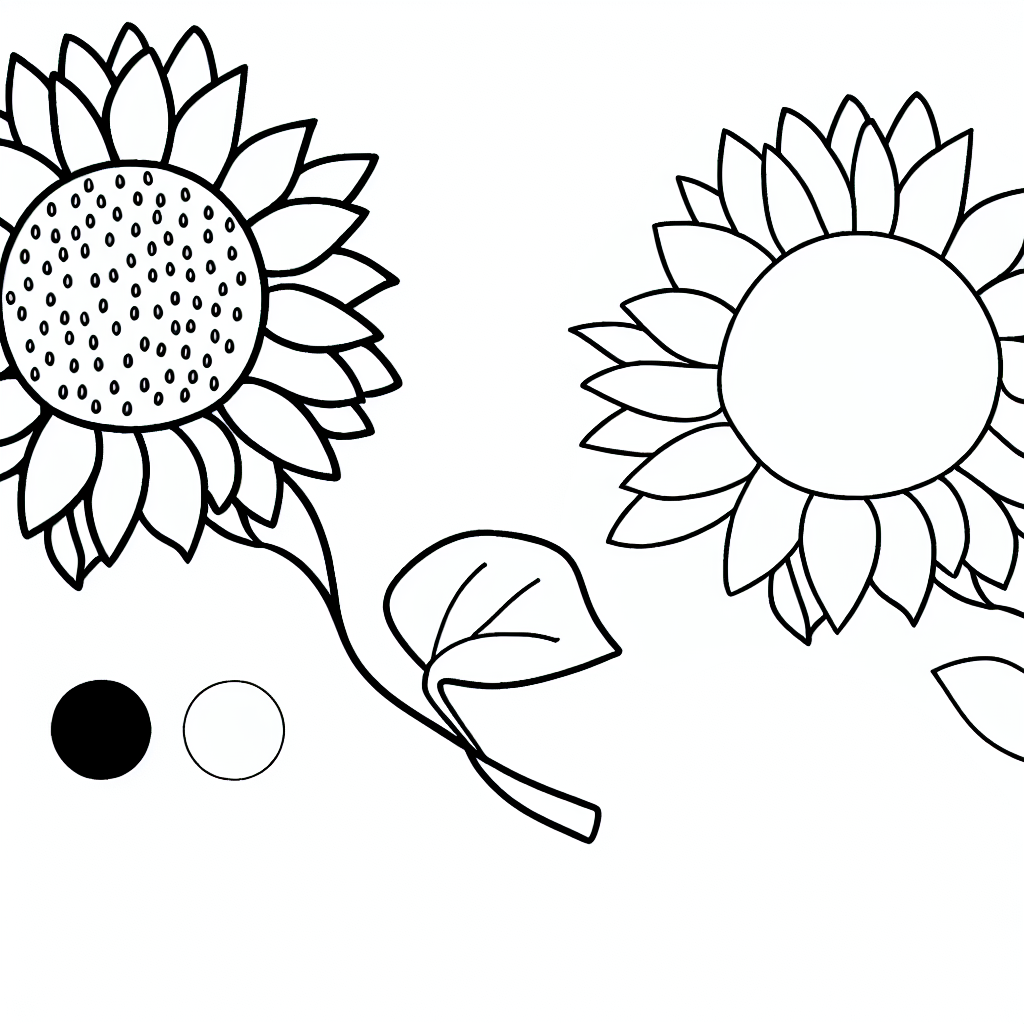 Sunflower Coloring Page