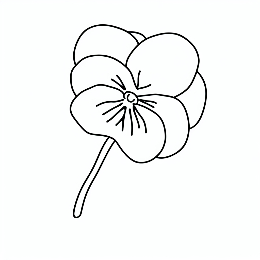 Violet Coloring Page